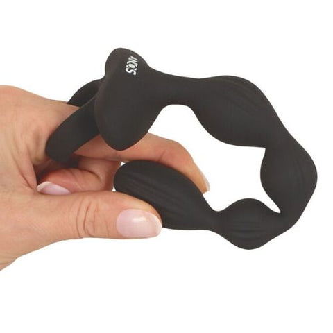 Anos Flexible Anal Beads with Jumping Vibrations from Nice 'n' Naughty