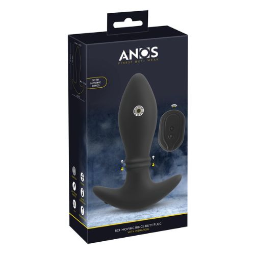 Anos Remote Control Moving Rings Butt Plug from Nice 'n' Naughty