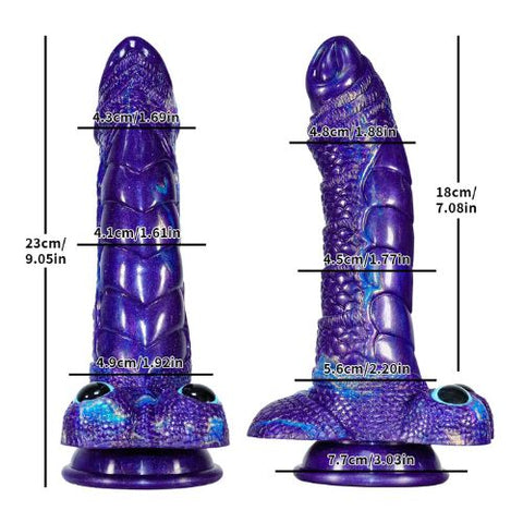 Gammoth Vibrating Dildo Purple from Nice 'n' Naughty