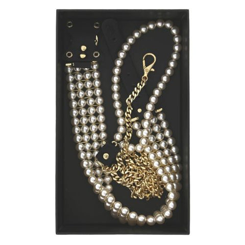 Guilty Pleasure Luminious Pearl Leash & Collar from Nice 'n' Naughty
