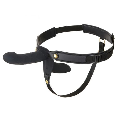 Hidden Desire Inferno Double Vibrating Strap On Black Silicone  from Nice 'n' Naughty