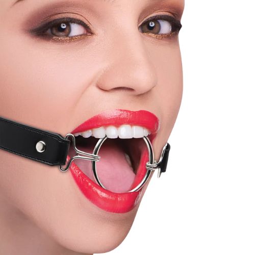 Ouch! XL Ring Gag Black from Nice 'n' Naughty