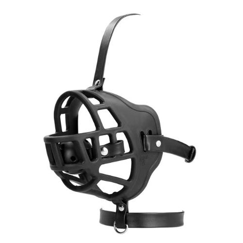 Ouch! Xtreme Muzzle with Removable Ball Gag Black from Nice 'n' Naughty