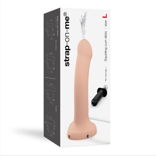 Strap On Me  Squirting Cum Dildo Semi-Realistic Vanilla from Nice 'n' Naughty