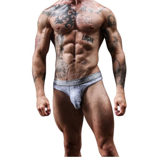 Sukrew Industrial Classic Thong Checker Grey from Nice 'n' Naughty